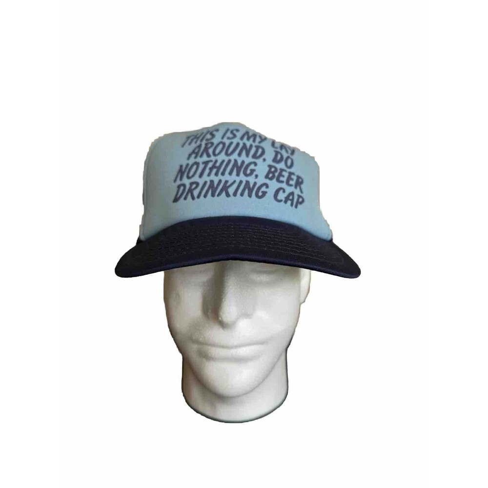 Vintage 80’s Funny Beer Drinking Dad Joke Snapback Trucker Hat